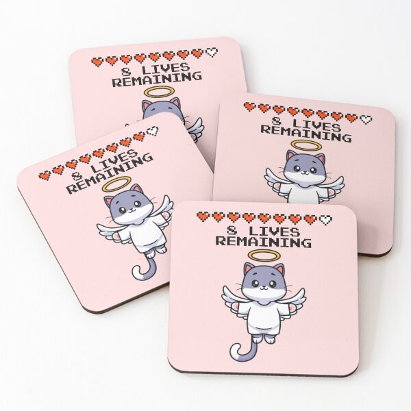 Item preview, 8 Lives Remaining Funny Cat Meme designed and sold by everything4eva.