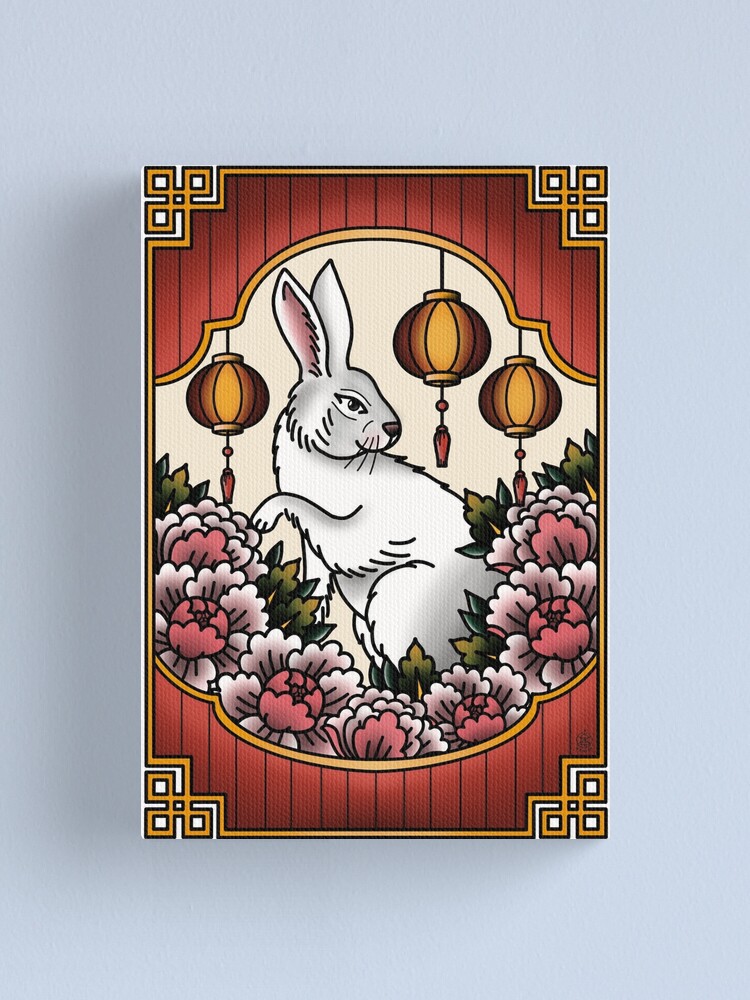 Rabbit. Tattoo design Stock Vector | Adobe Stock
