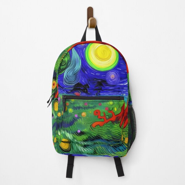 Item preview, Surreal Forest Acrylic Painting Rainbow Multi Color designed and sold by theWeppen.