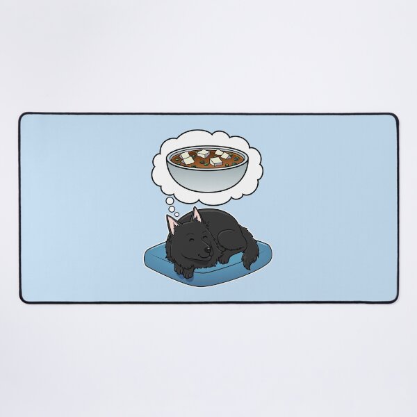 Item preview, Belgian Sheepdog dreaming about Miso Soup designed and sold by DoggieDelights.