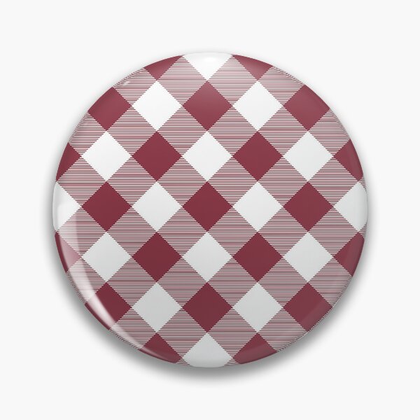 Item preview,  Luscious Red Diagonal Buffalo Check,diagonal stripe,Buffalo check pattern,red and white buffalo plaid, designed and sold by Tamas Das.