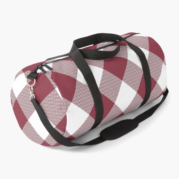 Item preview,  Luscious Red Diagonal Buffalo Check,diagonal stripe,Buffalo check pattern,red and white buffalo plaid, designed and sold by Tamas Das.