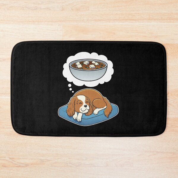 Item preview, Cavalier King Charles Spaniel dreaming about Miso Soup designed and sold by DoggieDelights.