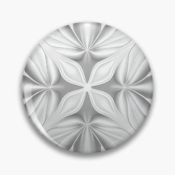 Artikelvorschau, Symmetrical Monochromatic Complex Pale Dreamy Minimalist Pattern Digital Painting entworfen und verkauft von CodeAndColors.