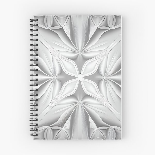 Aperçu de l'œuvre Symmetrical Monochromatic Complex Pale Dreamy Minimalist Pattern Digital Painting créée et vendue par CodeAndColors.