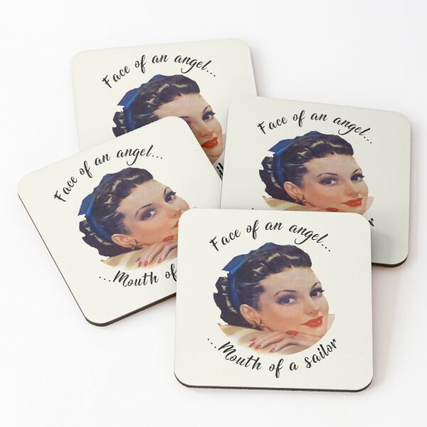 Item preview, Funny Comic Book Pin Up Girl Face of an angel...mouth of a sailor designed and sold by CrafTeeMrsB.