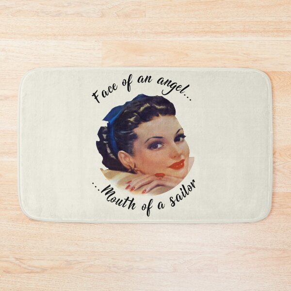Item preview, Funny Comic Book Pin Up Girl Face of an angel...mouth of a sailor designed and sold by CrafTeeMrsB.