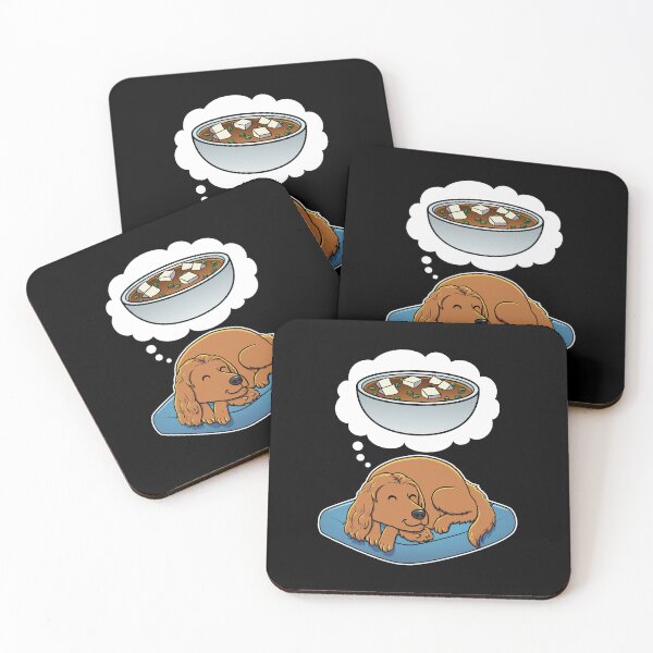 Item preview, English Cocker Spaniel dreaming about Miso Soup designed and sold by DoggieDelights.