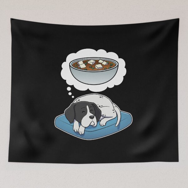 Artikelvorschau, English Pointer dreaming about Miso Soup entworfen und verkauft von DoggieDelights.