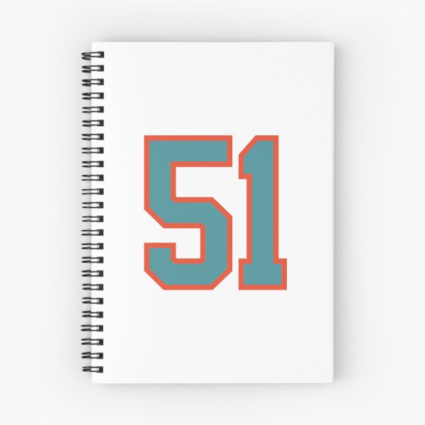 Item preview, 51 number, aqua orange lucky sports fifty one designed and sold by ArtIsParty.