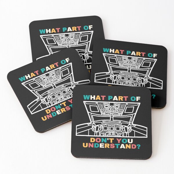 Item preview, What Part Of Airplane Cockpit Don't You Understand Colored Text designed and sold by SpicyAviator.