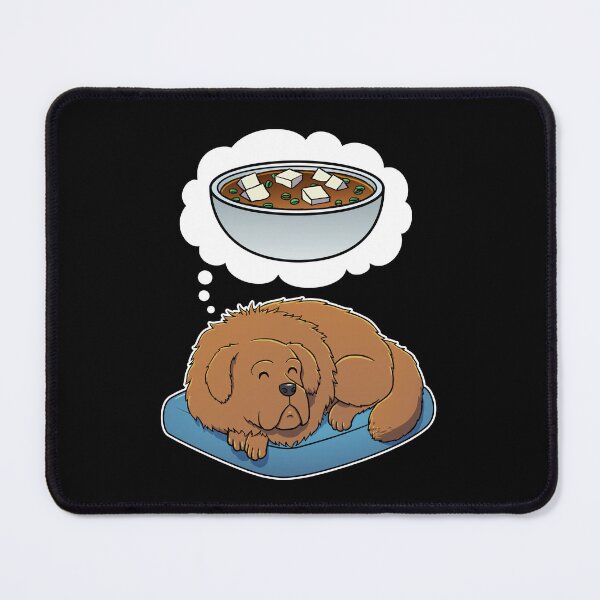 Item preview, Tibetan Mastiff dreaming about Miso Soup designed and sold by DoggieDelights.