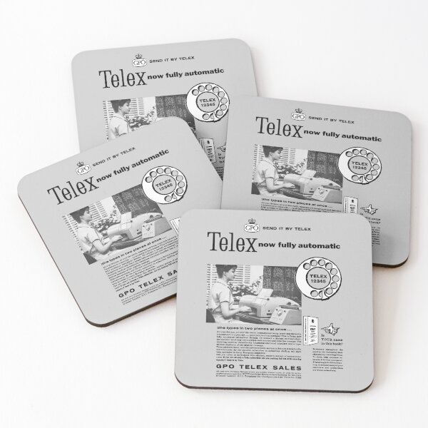 Item preview, TELEX - NOW FULLY AUTOMATIC! - ADVERT designed and sold by ThrowbackAds.