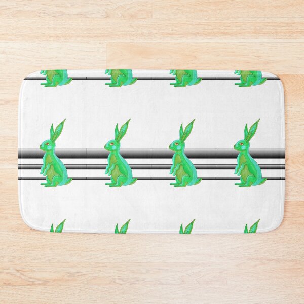 Item preview, wild rabbit_green designed and sold by NeonEye-Designs.