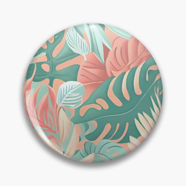 Item preview, Pastel Imagined Tropical Pattern Digital Painting designed and sold by CodeAndColors.