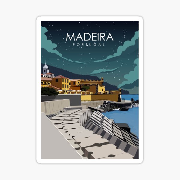 Madeira Flagge Aufkleber - Vinyl Stoßstangen Aufkleber 12cm Portugal