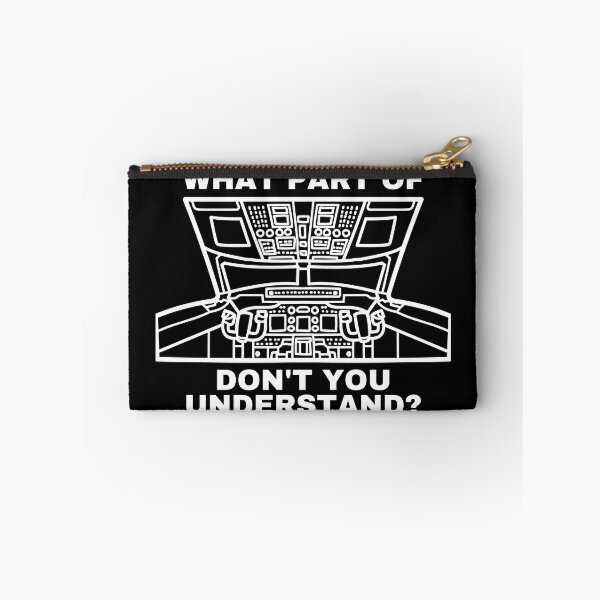 Item preview, What Part Of Airplane Cockpit Don't You Understand WhiteText designed and sold by SpicyAviator.