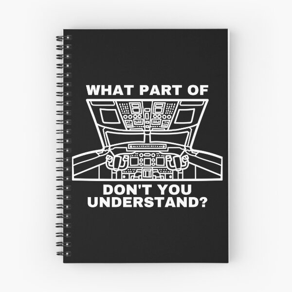 Item preview, What Part Of Airplane Cockpit Don't You Understand WhiteText designed and sold by SpicyAviator.
