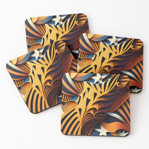 Item preview, Aesthetic Irregular Dynamic Australian Pattern Digital Painting designed and sold by CodeAndColors.