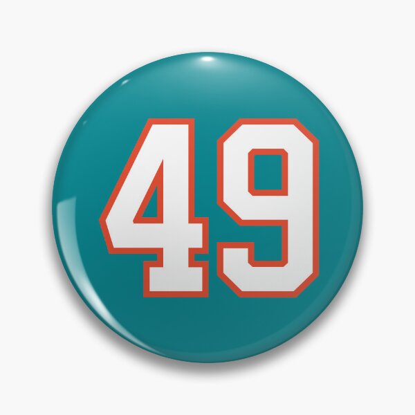 Item preview, Sports Number 49, white orange color lucky sport forty nine designed and sold by ArtIsParty.