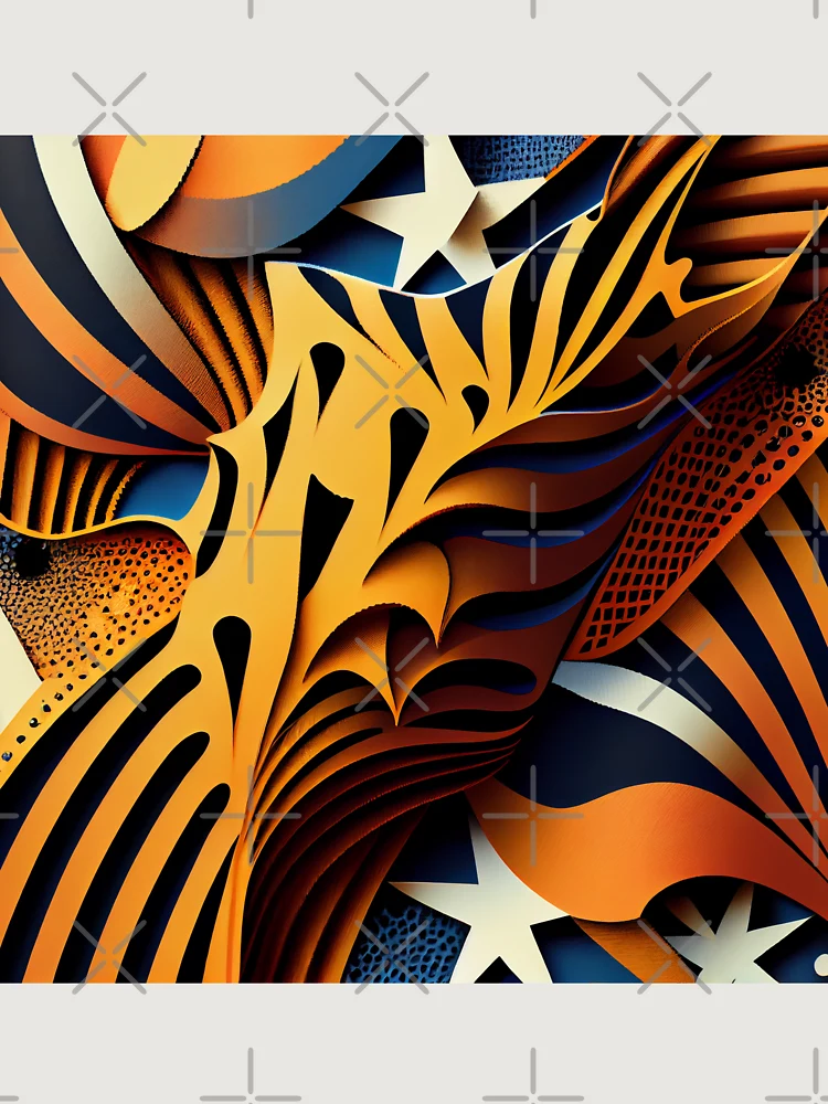 Thumbnail 6 von 6, Premium Oversized Pullover, Aesthetic Irregular Dynamic Australian Pattern Digital Painting designt und verkauft von CodeAndColors.