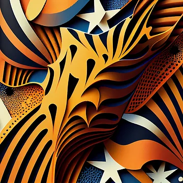 Vorschaubild zum Design Aesthetic Irregular Dynamic Australian Pattern Digital Painting von CodeAndColors