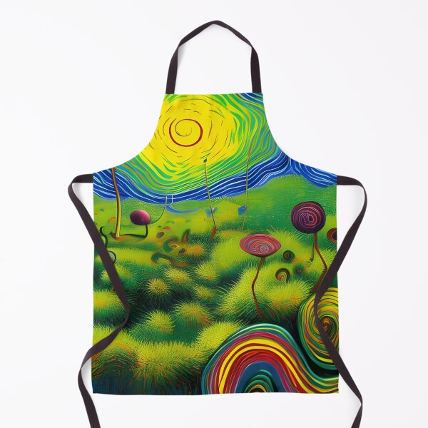 Item preview, Trippy Tundra Surreal Acrylic Painting Rainbow Multi Color designed and sold by theWeppen.