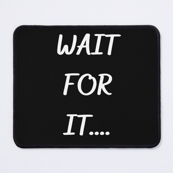 Item preview, Vintage Wait for it bold Typography  designed and sold by garniturex.