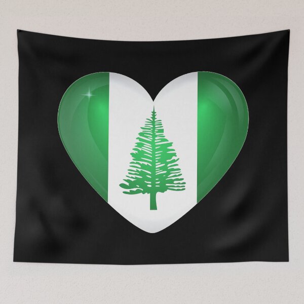 Item preview, My heart is in Norfolk Island, Love Norfolk Island. designed and sold by ArtIsParty.