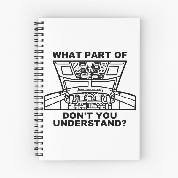 Item preview, What Part Of Airplane Cockpit Don't You Understand Black Text designed and sold by SpicyAviator.