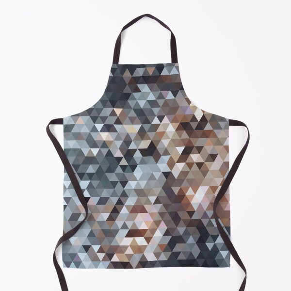Item preview, Grey and brown pixel triangle pattern designed and sold by by-jwp.