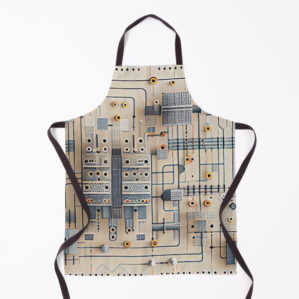 Item preview, Pale Aesthetic Industrial Pattern Digital Painting designed and sold by CodeAndColors.
