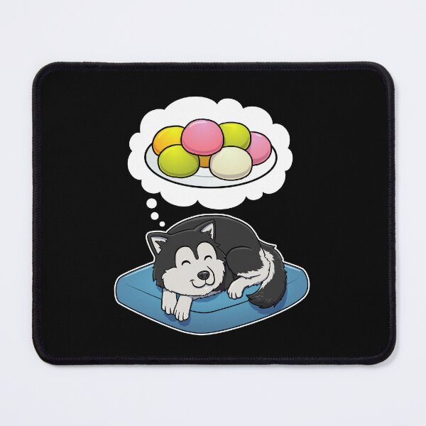 Aperçu de l'œuvre Alaskan Malamute dreaming about Mochi créée et vendue par DoggieDelights.