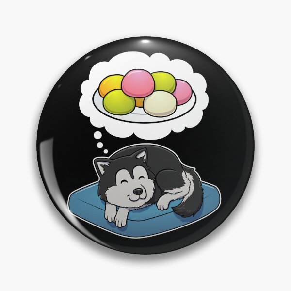 Aperçu de l'œuvre Alaskan Malamute dreaming about Mochi créée et vendue par DoggieDelights.