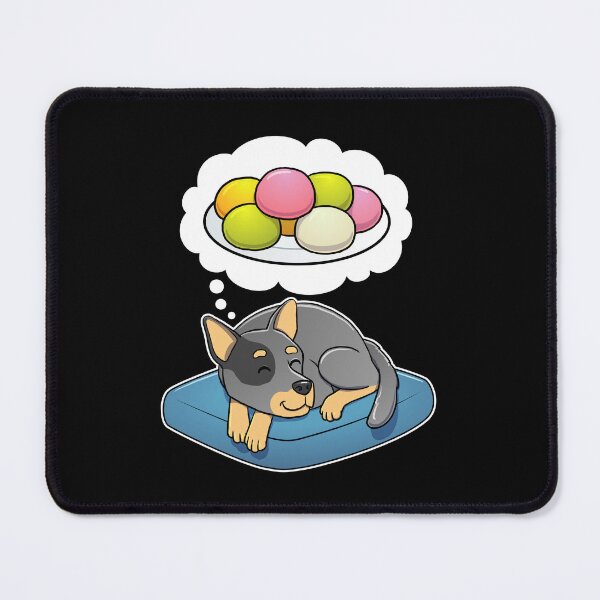 Item preview, Australian Cattle Dog dreaming about Mochi designed and sold by DoggieDelights.