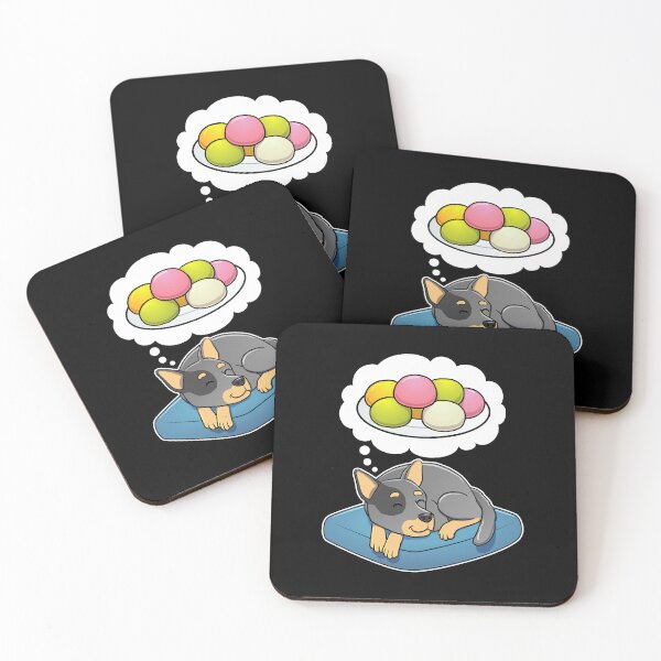 Item preview, Australian Cattle Dog dreaming about Mochi designed and sold by DoggieDelights.