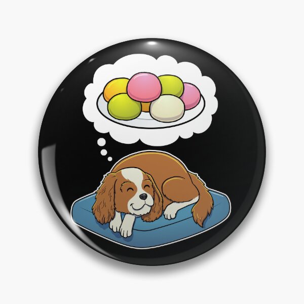 Artikelvorschau, Cavalier King Charles Spaniel dreaming about Mochi entworfen und verkauft von DoggieDelights.