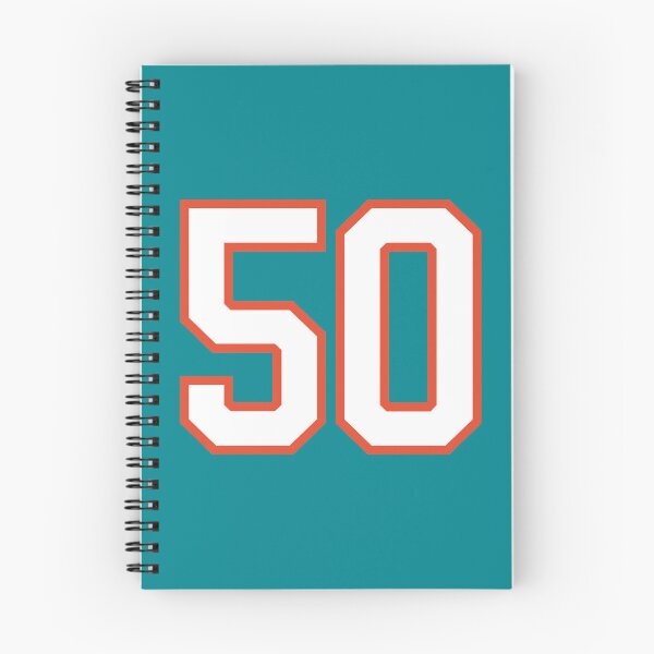 Item preview, Sports Number 50, white orange color lucky sport fifty designed and sold by ArtIsParty.
