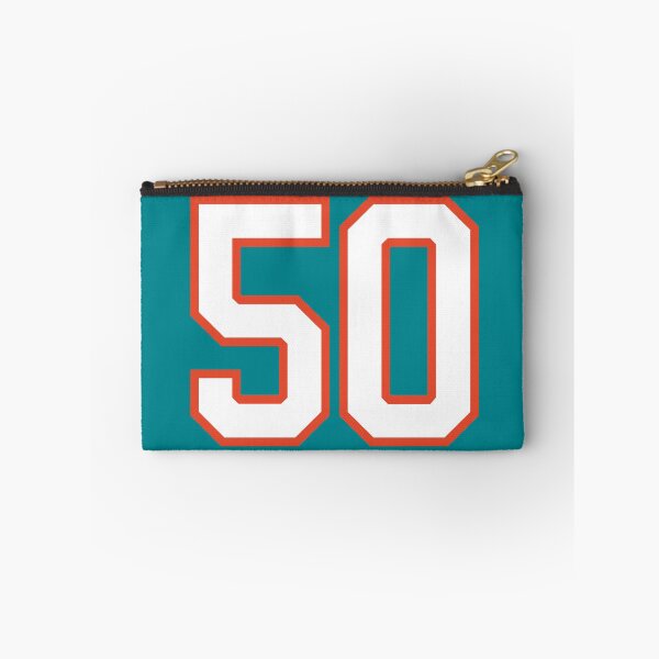 Item preview, Sports Number 50, white orange color lucky sport fifty designed and sold by ArtIsParty.