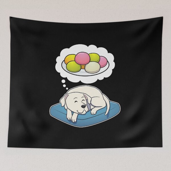 Item preview, Dogo Argentino dreaming about Mochi designed and sold by DoggieDelights.