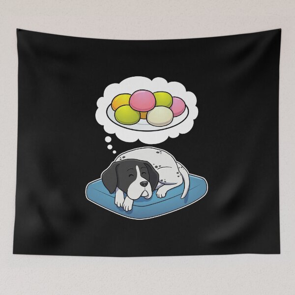 Artikelvorschau, English Pointer dreaming about Mochi entworfen und verkauft von DoggieDelights.