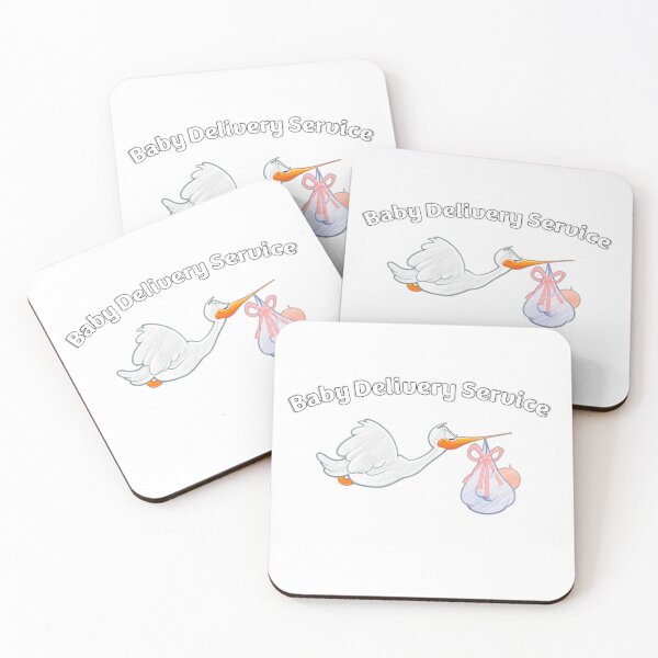 Item preview, Baby Delivery Service! Funny midwife birth stork with baby | Version in English designed and sold by sopfanna.