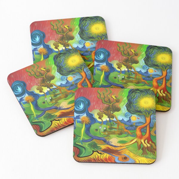 Item preview, Bright Day Visions Abstract Rainbow Multi Color Painting designed and sold by theWeppen.
