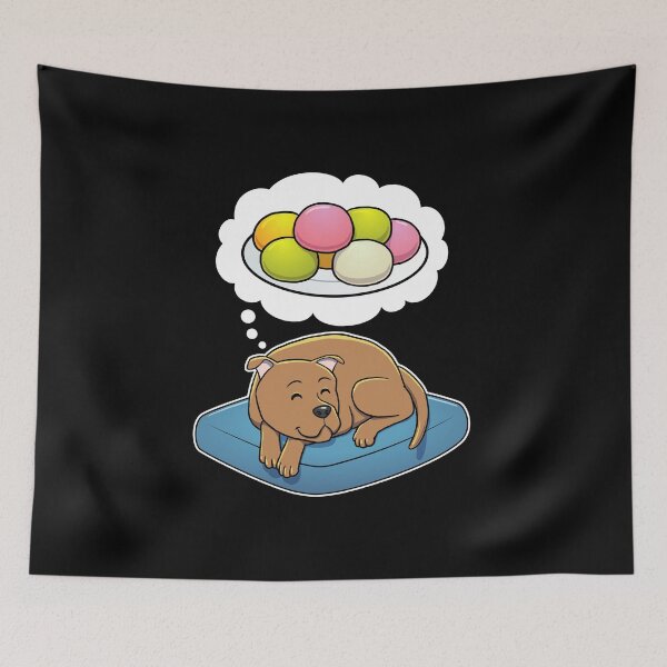 Artikelvorschau, Staffordshire Bull Terrier dreaming about Mochi entworfen und verkauft von DoggieDelights.