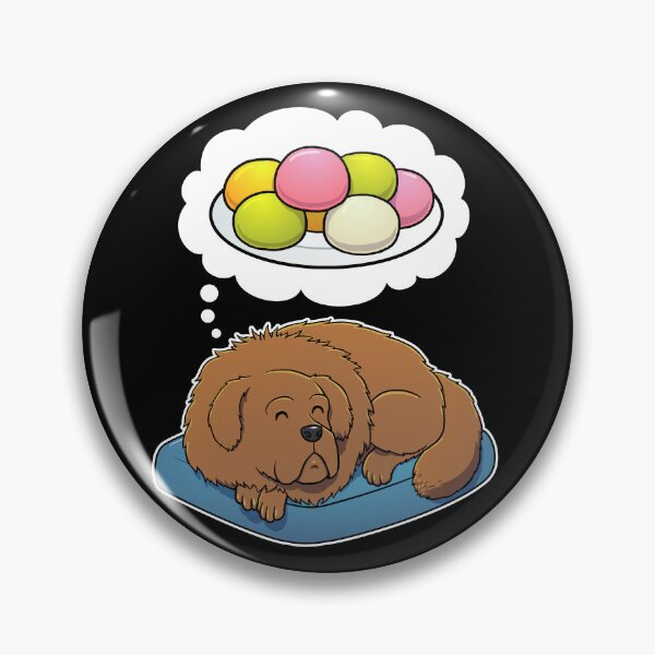 Item preview, Tibetan Mastiff dreaming about Mochi designed and sold by DoggieDelights.