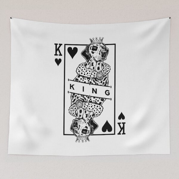 Item preview, Dalmatian King Of Hearts Funny Dog Lover Pop Art designed and sold by GrandeDuc.