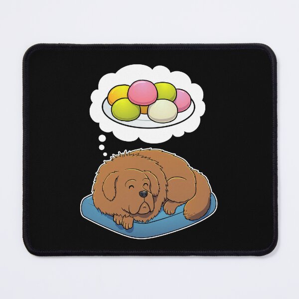 Item preview, Tibetan Mastiff dreaming about Mochi designed and sold by DoggieDelights.