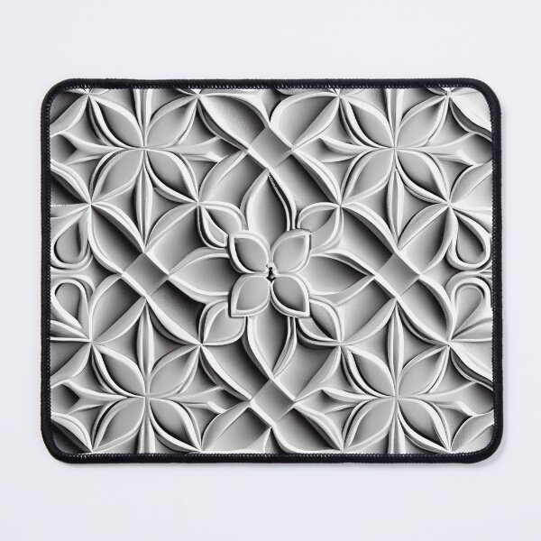 Item preview, White Latin Pattern Digital Painting designed and sold by CodeAndColors.