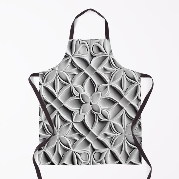 Item preview, White Latin Pattern Digital Painting designed and sold by CodeAndColors.