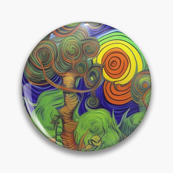 Item preview, Psychedelic Worlds Abstract Rainbow Multi Color Painting designed and sold by theWeppen.